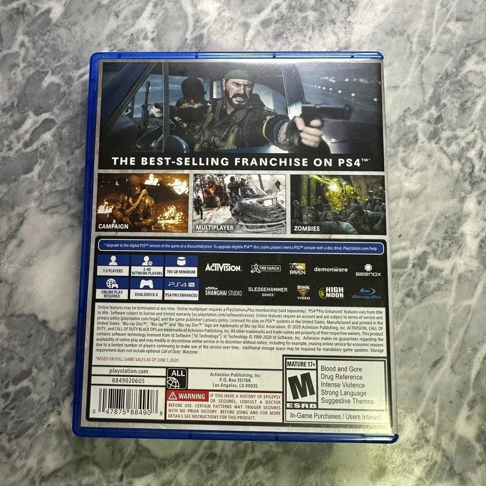 PS4 Play Station 4 Call of Duty Black Ops Cold War